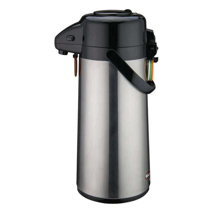 2.2L Glass Lined Airpot w/Push Button Top, S/S Body (6 Each)-cityfoodequipment.com