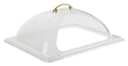 Dome Cover, Half-size, Cut-out Opening, PC (12 Each)-cityfoodequipment.com