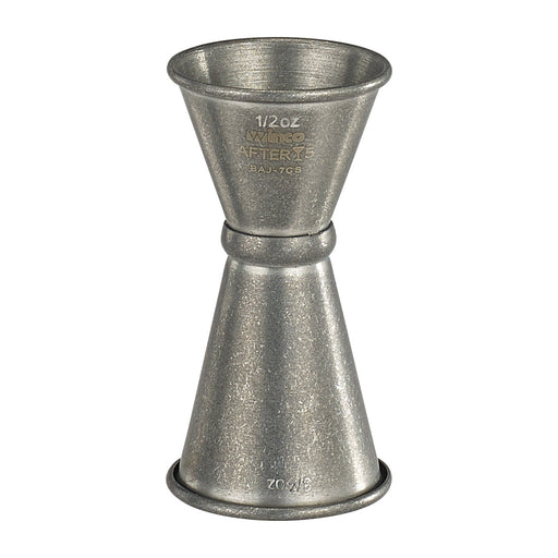 After 5, Jigger w/Inner Marking Lines, 1/2x3/4oz, 18/8SS, Crafted Steel Finish (12 Each)-cityfoodequipment.com