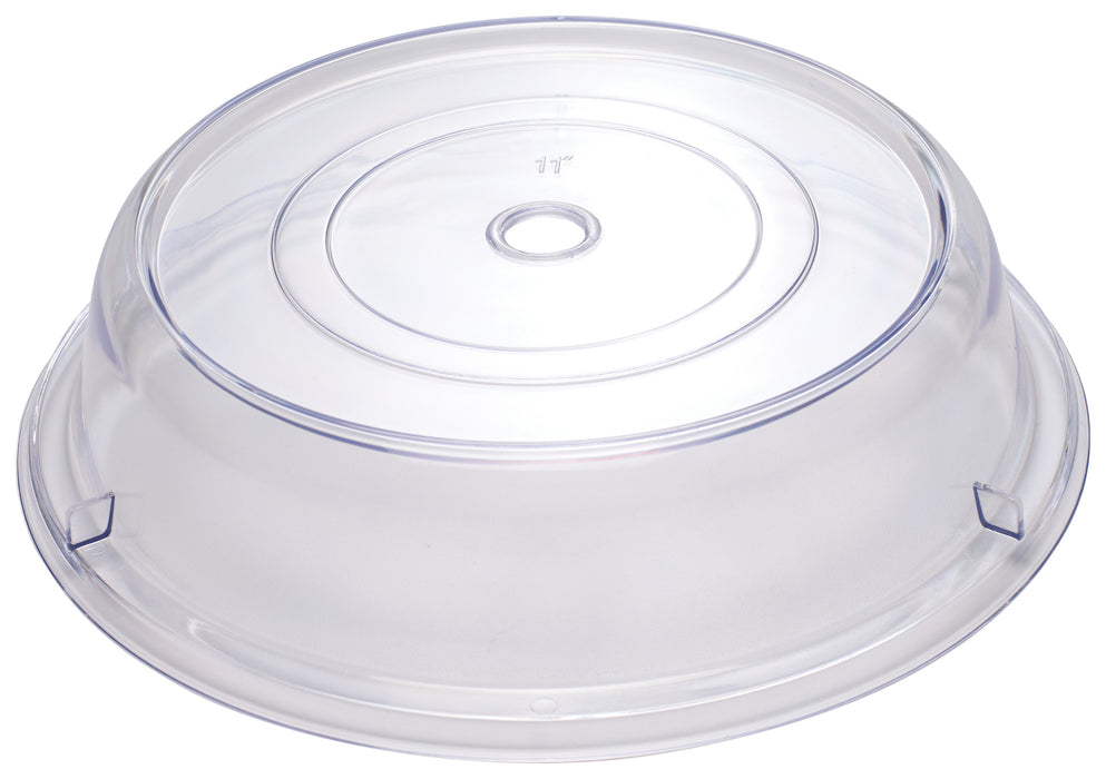 11" Clear Round Plate Cover, 2-1/2"H, Stackable, PC (12 Each)-cityfoodequipment.com