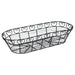 Bread/Fruit Basket, Black Wire, Oval, 15" x 6-1/4" x 3" (12 Each)-cityfoodequipment.com