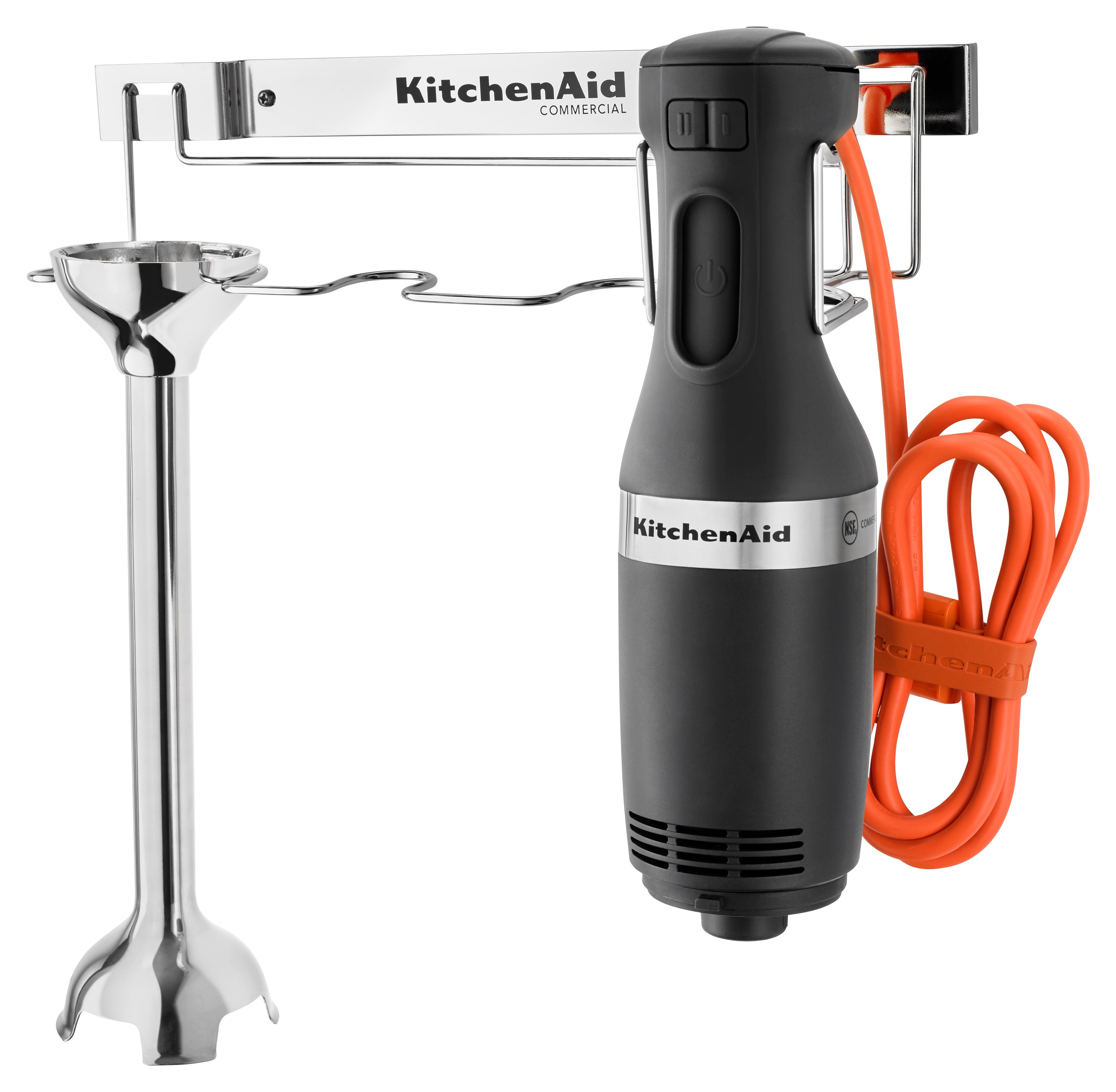 KitchenAid KHB300WH White Immersion Blender w/Attachments 