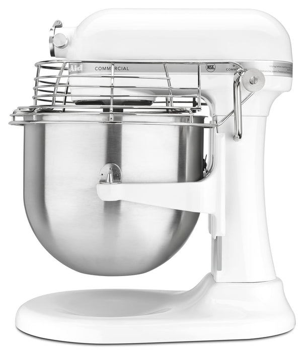 KitchenAid Commercial 8-Quart Bowl-Lift Stand Mixer with Bowl Guard, Nickel