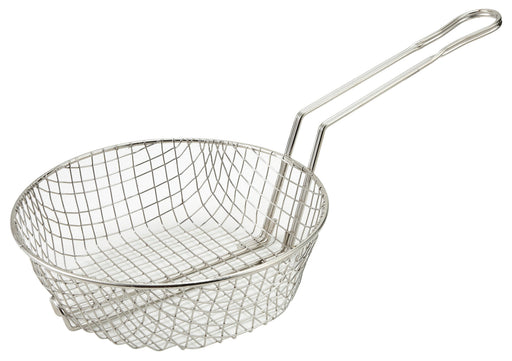 10" Culinary Basket, Course Mesh, Nickel Plated (12 Each)-cityfoodequipment.com