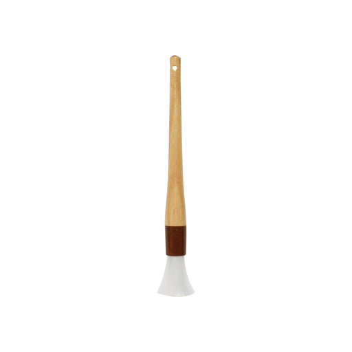 Thunder Group WDPB006N 1" Round Pastry Brush - Nylon Bristles, Brown Plastic Ferrule, Wood Handle - 12, (each)-cityfoodequipment.com