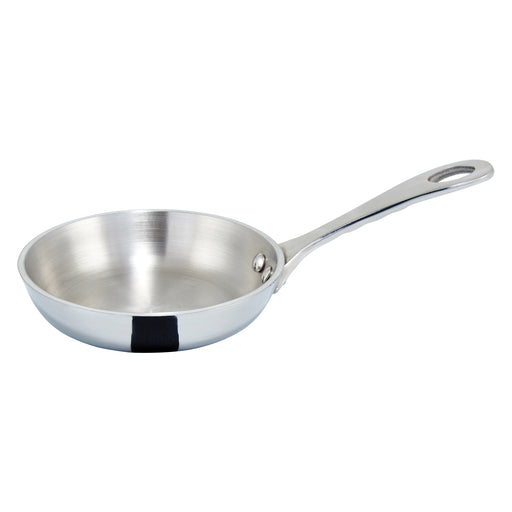 Mini 4" fry pan, stainless steel, 5oz (6 Each)-cityfoodequipment.com