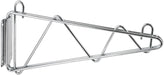 Shelving Wall Mount Brackets, Chrome Plated, 18"W, 1 Pair (2 Pair)-cityfoodequipment.com