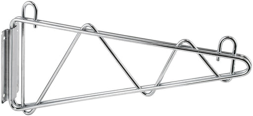 Shelving Wall Mount Brackets, Chrome Plated, 18"W, 1 Pair (2 Pair)-cityfoodequipment.com