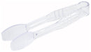 6" Flat Tong, Clear, PC (12 Each)-cityfoodequipment.com