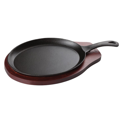 Fajita Server Set, 2-pcs, Cast Iron (12 Set)-cityfoodequipment.com