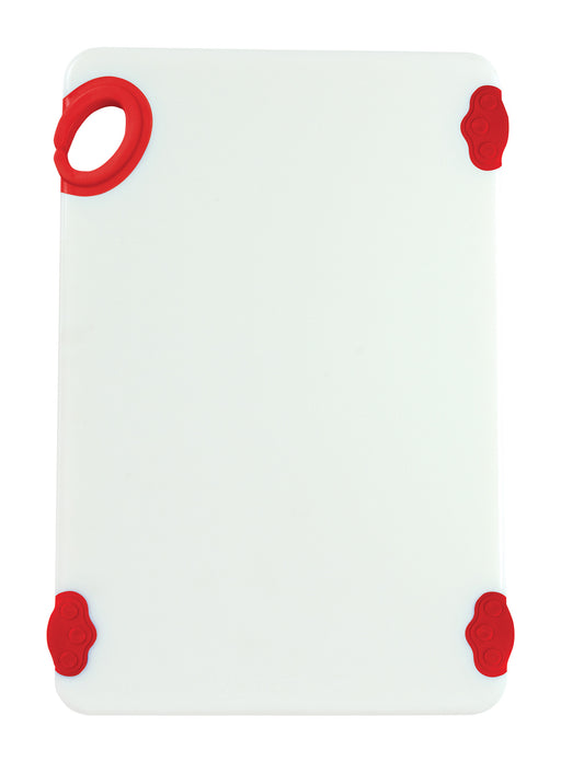 Cutting Board with Hook,12"x18"x1/2",Red (6 Each)-cityfoodequipment.com