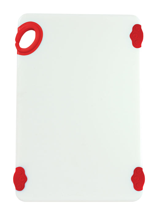 Cutting Board with Hook,12"x18"x1/2",Red (6 Each)-cityfoodequipment.com