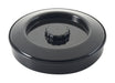 Tortilla Warmer with Lid, 7-1/2" Dia x 1-7/8"H, Stackable, PP, Black, NSF (12 Each)-cityfoodequipment.com