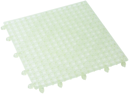 Bar Mat, Interlocking, 12" x 12", Clear (12 Each)-cityfoodequipment.com