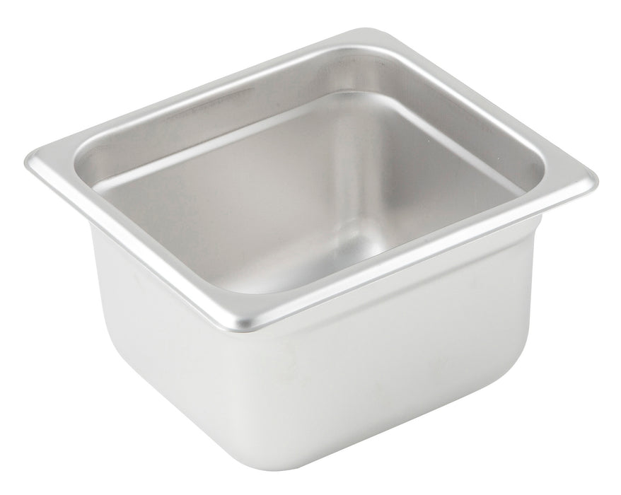 Anti-jam Steam Pan, 1/6 Size, 4", 24 Ga S/S (12 Each)-cityfoodequipment.com