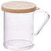 10oz Dredge with Beige Snap-on Lid, PC (12 Set)-cityfoodequipment.com