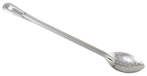 Winco Prime One-piece S/S 18" Perf Basting Spoon, NSF (12 Each)-cityfoodequipment.com