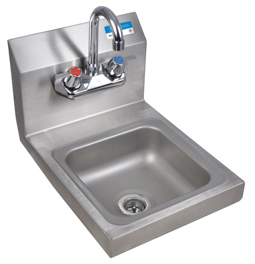 Space Saver S/S Hand Sink With Faucet, 2 Holes 9" x 9" Bowl-cityfoodequipment.com