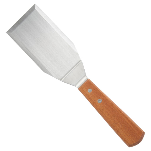Hamburger Turner, Offset, Wooden Hdl, 5" x 2-7/8" Blade (12 Each)-cityfoodequipment.com