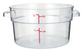 2qt Round Storage Container, Clear, PC (12 Each)-cityfoodequipment.com