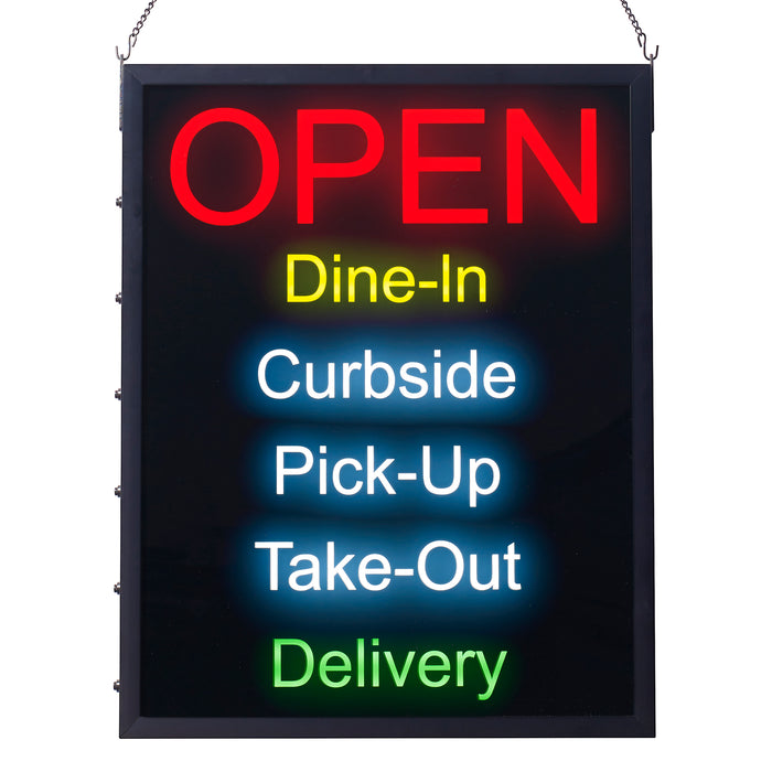 LED, "All-in-One" Open Sign (5 Each)-cityfoodequipment.com