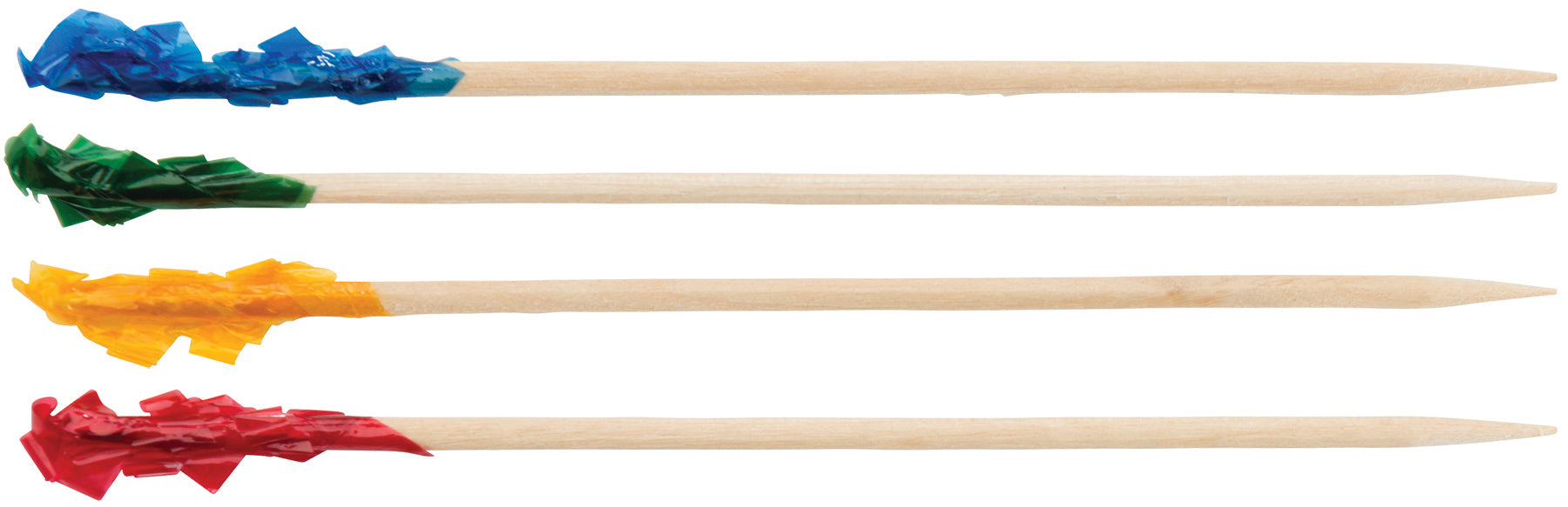 Picks, Cellophane Frills, 1,000/bag, 3-15/16"L (20 Bag)-cityfoodequipment.com
