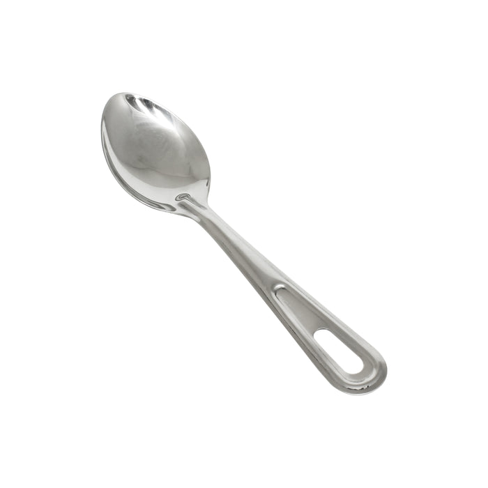 11" SOLID BASTING SPOON, STAINLESS HANDLE LOT OF 12 (Ea)-cityfoodequipment.com
