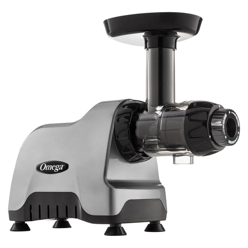 Omega Cold Press Masticating Juicer with 3-Stage Auger, in Silver-cityfoodequipment.com