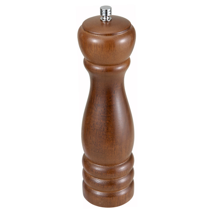 8" Traditional Pepper Mill, Oak Finish (12 Each)-cityfoodequipment.com