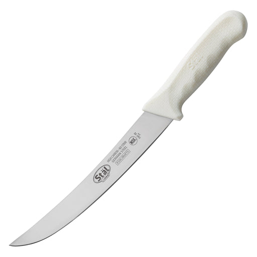 8" Breaking Knife, White PP Hdl (6 Each)-cityfoodequipment.com