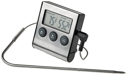 Digital Roasting Thermometer w/ Timer & Probe (12 Set)-cityfoodequipment.com