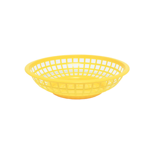 8" ROUND BASKET, YELLOW LOT OF 1 (Dz)-cityfoodequipment.com
