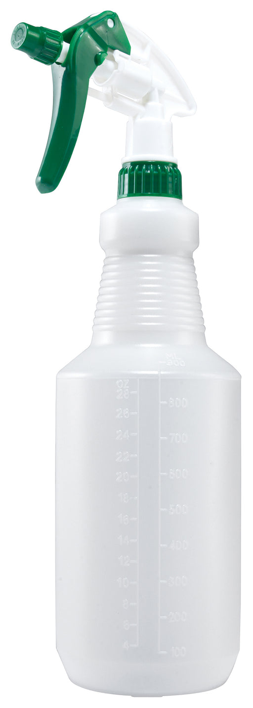 Spray Bottle, 28oz, Plastic, Green (10 Each)-cityfoodequipment.com