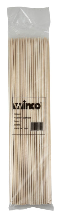 12" Bamboo Skewers, 100/bag (30 Bag)-cityfoodequipment.com