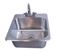 1 Compartment Drop-In Sink 18" x 15" x 10" w/ Faucet-cityfoodequipment.com