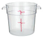 1qt Round Storage Container, Clear, PC (12 Each)-cityfoodequipment.com