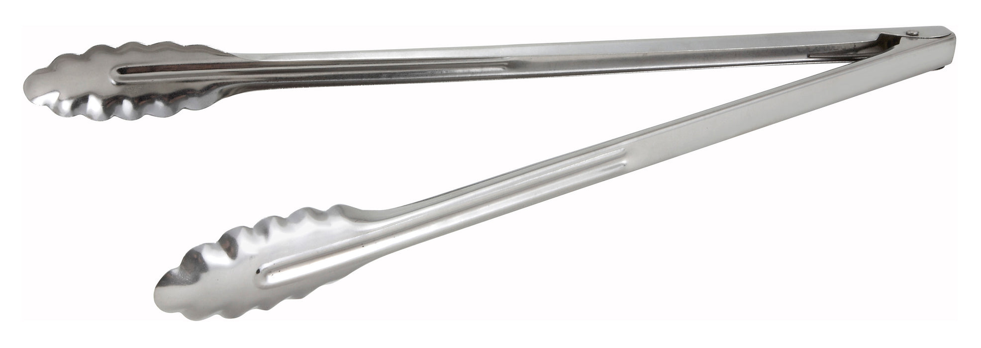 16" S/S Utility Tong, Medium Weight, 0.6mm (12 Each)-cityfoodequipment.com