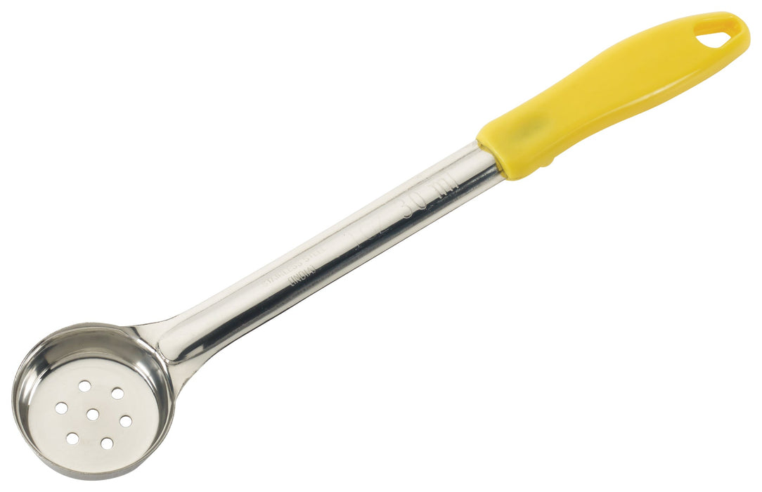 1oz Perf Food Portioner, One-piece, Yellow, S/S (12 Each)-cityfoodequipment.com