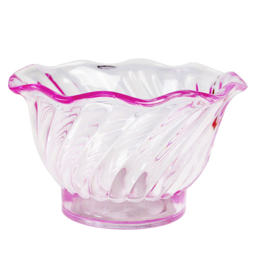 Thunder Group PLDS005P 5 oz Swirl Tulip Dessert Dish, Purple - 1, (dozen)-cityfoodequipment.com