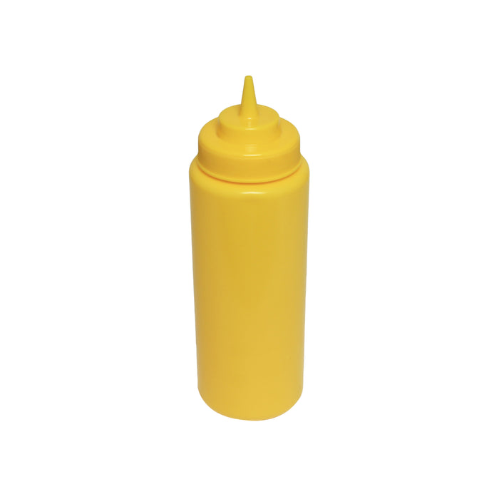 32 OZ WIDE-MOUTH SQUEEZE BOTTLE, YELLOW (6PK) LOT OF 1 (Pk)-cityfoodequipment.com