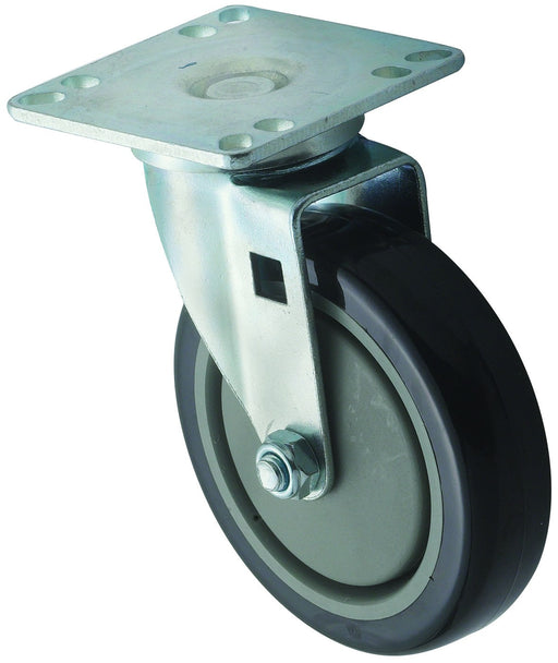 Caster for 3-1/2" x 3-1/2" Universal Plate, 2pcs, 5"Dia (4 Set)-cityfoodequipment.com