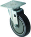 Caster for 3-1/2" x 3-1/2" Universal Plate, 2pcs, 5"Dia (4 Set)-cityfoodequipment.com