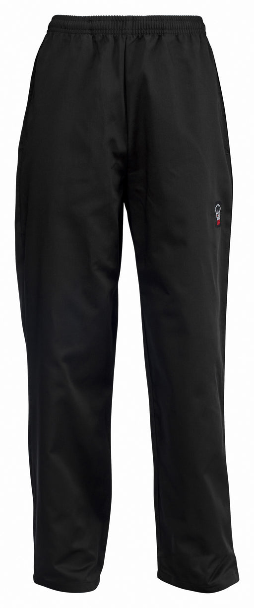 Chef Pants, Black, M (12 Each)-cityfoodequipment.com
