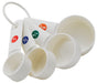 Measuring Cup Set, 4pcs, White Plastic (12 Set)-cityfoodequipment.com