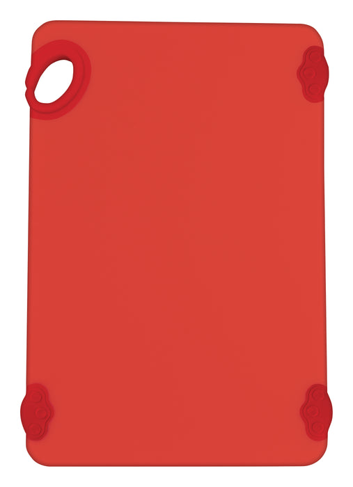 Cutting Board with Hook, 12" x 18" x 1/2", FULL COLOR Red (6 Each)-cityfoodequipment.com