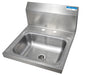S/S Hand Sink 2 Holes, 1-7/8" Drain 13-3/4"Wx10" Dx5-cityfoodequipment.com