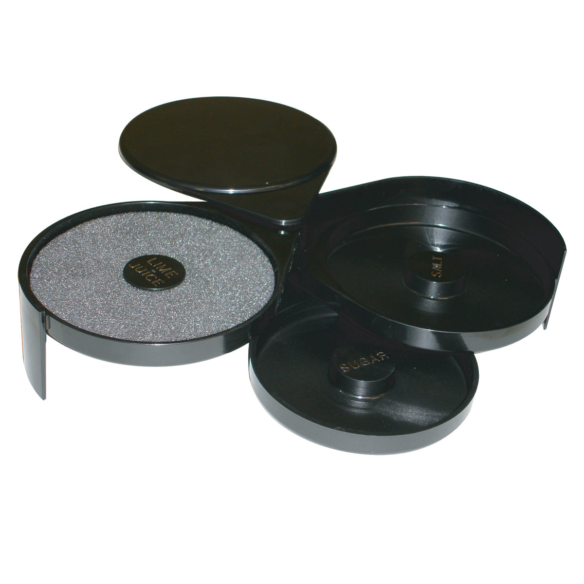 Thunder Group PLSSGR001 3 Tier Glass Rimmer - Plastic, Black - 2, (eac ...