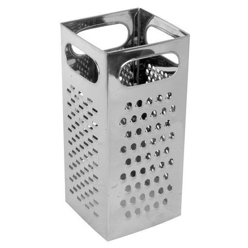 Thunder Group SLGR004 4 Sided Box Grater - 4" x 4" x 8 3/4", Stainless - 24, (each)-cityfoodequipment.com