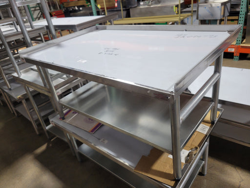30" X 36" Equip Stand. S/S Top with Galvanized Legs-cityfoodequipment.com