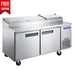 Compass PLG-1A-SC204 Commercial 2 Door Pizza Prep Table Refrigerator-cityfoodequipment.com